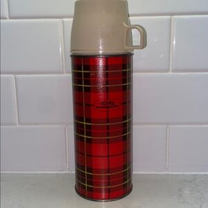 Vintage Pint Size King-Seeley Plaid Thermos